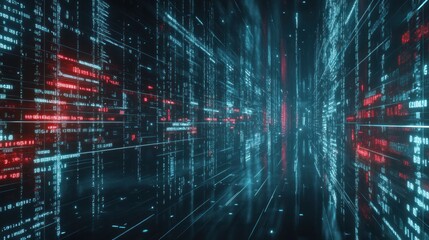 Abstract digital code tunnel