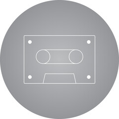 Cassete icon single vector illustration