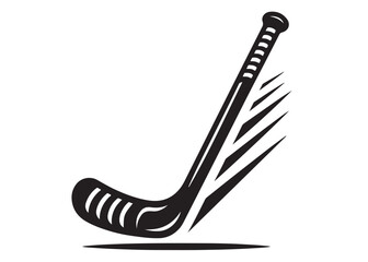 hockey stick logo silhouette and puck vector, hockey stick logo icon silhouette, ice hockey player silhouette vector, vector of black silhouette of hockey stick puck vector on white background 