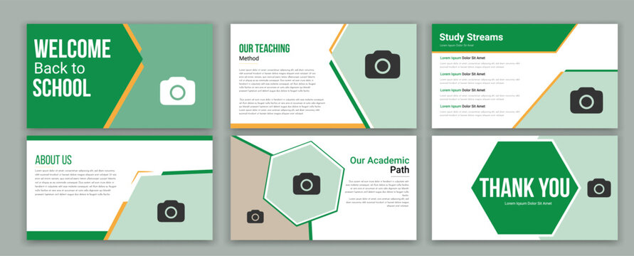 School PowerPoint presentation slide template,design with best educational PPT background design and Presentation for flyer, leaflet, marketing, advertising banner templates