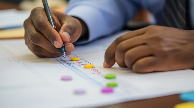 Critical path analysis in project planning, with an image depicting project managers pinpointing critical tasks and dependencies to ensure timely project completion.