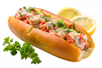 Lobster Roll with Lemon