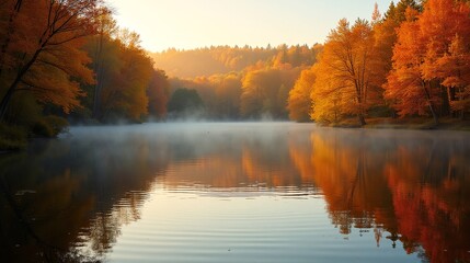 Whispering Waters: Reflections of Fall's Beauty