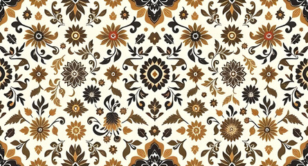 seamless pattern with embroidery pattern
