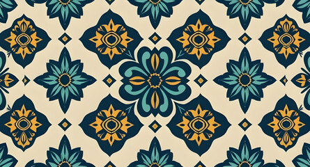 seamless pattern with embroidery pattern
