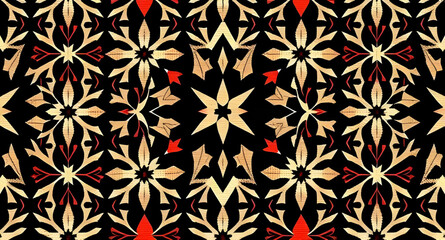 Fototapeta premium seamless pattern with embroidery pattern