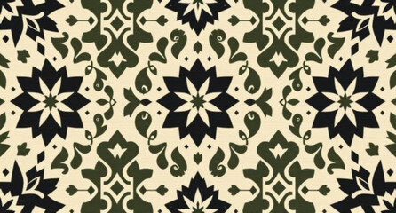 Fototapeta premium seamless pattern with embroidery pattern