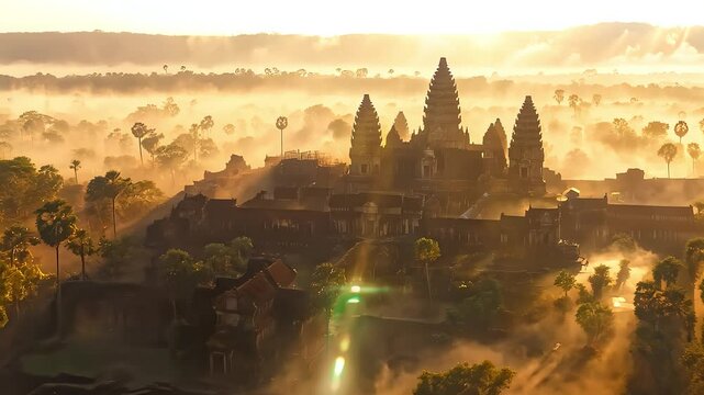 Angkor Wat Sunrise Mist