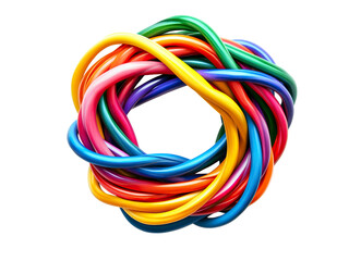 Multicolored cable