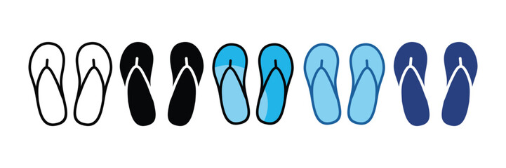 Flip Flops  Icon Element For Design