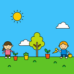 kids playing in the park