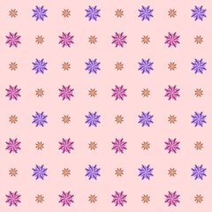 Colorful seamless flower pattern creating a cheerful ambiance for decor projects