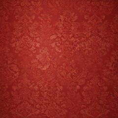 Rich red damask print vintage wallpaper detail , design, burgundy