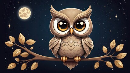 Fototapeta premium Luna-Eyed Owl