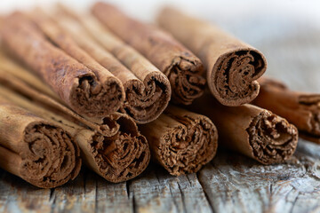 Cinnamon Sticks Close-Up.