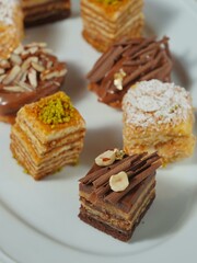 chocolate cake with nuts