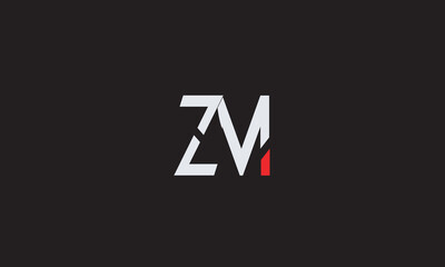 ZM, MZ , M , Z , Abstract Letters Logo Monogram	