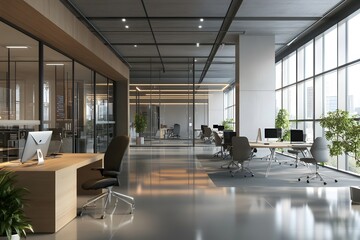 professional in shared workspace using augmented data dashboard, modern feel, stock photo style, realistic,