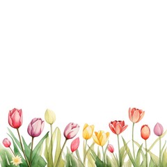 Tulip border backgrounds flower plant.