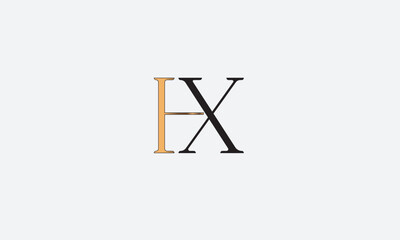 HX, XH , H , X , Abstract Letters Logo Monogram	