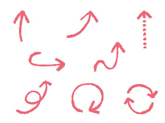 Simple handwritten arrow set