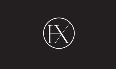 HX, XH , H , X , Abstract Letters Logo Monogram	