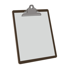 Clipboard vector illustration, Blank document holder icon, Downloadable graphic for notes and organization