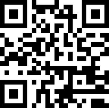 Modern Poster with Barcode & QR Code Icons &ndash; Black Outline Style on White Background.

