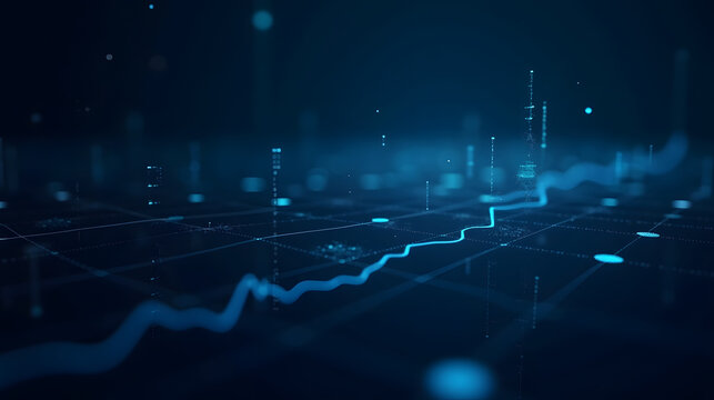 A dark blue statistical background with intricate grid lines and subtle texture, evoking a sense of data analysis and numerical complexity