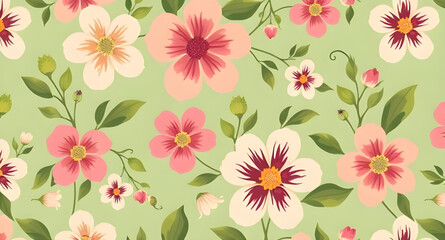 seamless pattern with embroidery pattern