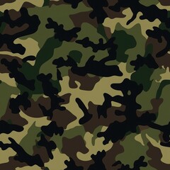 Fototapeta premium American woodland camouflage pattern backgrounds military repetition.