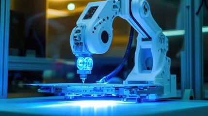 Innovative Product Development showcases entrepreneurs actively prototyping new products, utilizing cutting-edge tools and AI technologies to drive creativity and advancement.