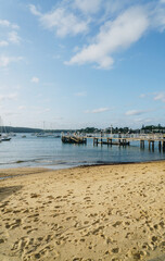 Gibsons Beach with the jetty at Watsons Bay, Sydney, NSW, Australia