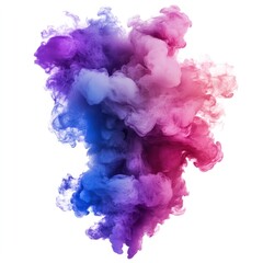 Fototapeta premium A captivating and mesmerizing digital art piece showcasing a vibrant explosion of swirling dynamic smoke and fluid like patterns in a stunning array of bold contrasting colors The abstract