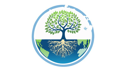 Obraz premium Tree of Life Illustration – Symbolic Nature Design in Spiritual Vector Art