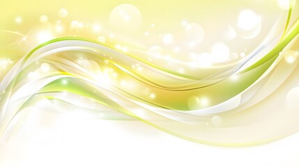 Fototapeta premium Abstract Yellow Green Wave Background Design