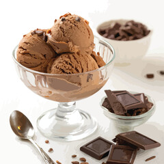 chocolate ice cream with chocolate