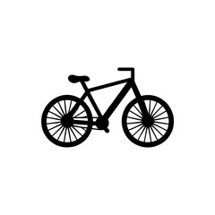 Bicycle silhouette vector image for cycling fitness and transportation needs