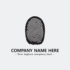 Fingerprint logo company design vector illustration