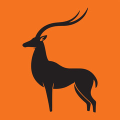 saiga antelope silhouette 