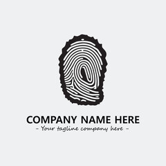 Fingerprint logo company design vector illustration