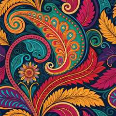 Abstract colourful floral background