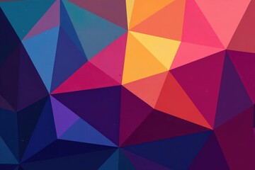 Obraz premium Intricate tessellation of geometric shapes in vibrant hues , design, modern, digital art