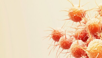 Cancer cells agglomeration spreading in the body with copy space