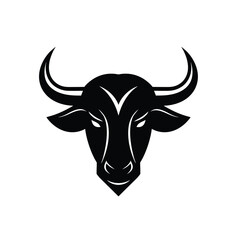 Ox Bull Head Animal Symbol Vector Silhouette