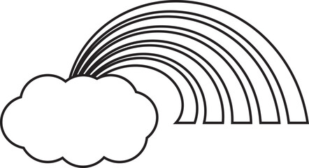 Rainbow Outline
