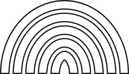 Rainbow Outline