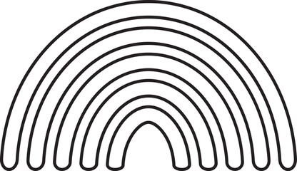 Obraz premium Rainbow Outline