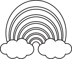 Rainbow Outline
