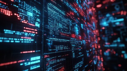 Showcase machine learning for data classification with an image featuring algorithms sorting and categorizing digital data, emphasizing the role of AI in organizing complex datasets efficiently.